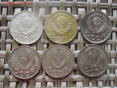 Копейки, 6 шт. 1937-1957г. Без повтора. До 5.09.2016г. - 5.09 019.JPG