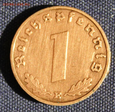 С 1 руб. III-й РЕЙХ 1 пфенниг 1938г."Е" БРОНЗА  до 5.09 в 22 - IMG_3006.JPG