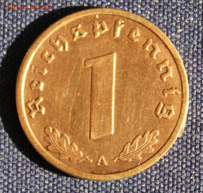 С 1 руб. III-й РЕЙХ 1 пфенниг 1938г."А" БРОНЗА  до 5.09 в 22 - IMG_3002.JPG