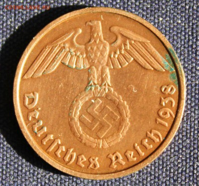 С 1 руб.III-й РЕЙХ 2 пфеннига 1938г."D" БРОНЗА  до 5.09 в 22 - IMG_2995.JPG