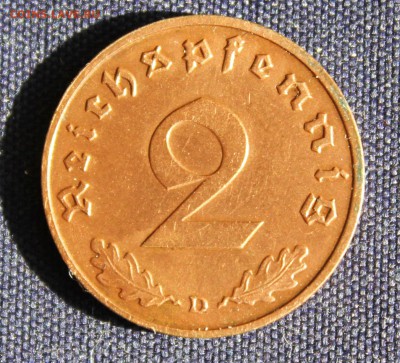 С 1 руб.III-й РЕЙХ 2 пфеннига 1938г."D" БРОНЗА  до 5.09 в 22 - IMG_2994.JPG