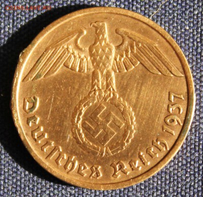 С 1 руб.III-й РЕЙХ 2 пфеннига 1937г."D" БРОНЗА  до 5.09 в 22 - IMG_2991.JPG