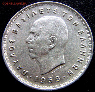 Греция_10 драхм 1959; до 31.08_22.10мск - 11233