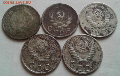 10 копеек 1932-1952г. 5 шт. До 02.09.2016 в 22.00 - 20160830_081857-1