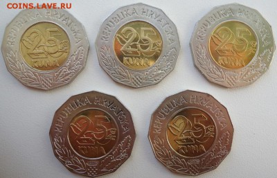 Хорватия. 25 кун. 1997-2013. Все 11 монет БИМ. До 5.09.16 - 2.JPG