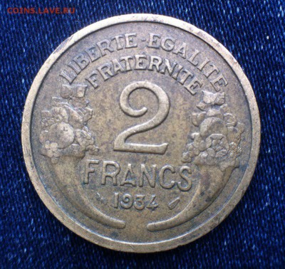 2 франка Франции 1934,до 05.09. - LVhr25vYkIk