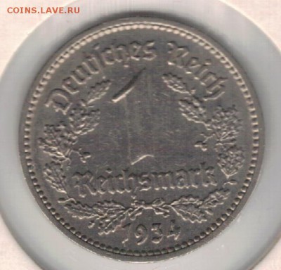 ГЕРМАНИЯ РЕЙХСМАРКА 1934F ДО 08.09.16 В 22.00МСК (Г400) - 4-г1мФ1