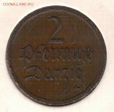 ДАНЦИГ 2 ПФЕННИГА 1926 ДО 08.09.16 В 22.00МСК (Г402) - 4-д2а