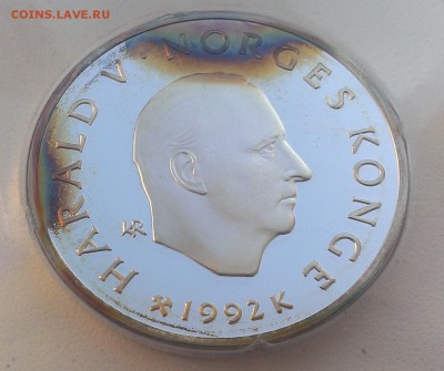 Норвегия 100 крон 1992 Олимпиада лыжи (07.09) с рубля - IMAG2521