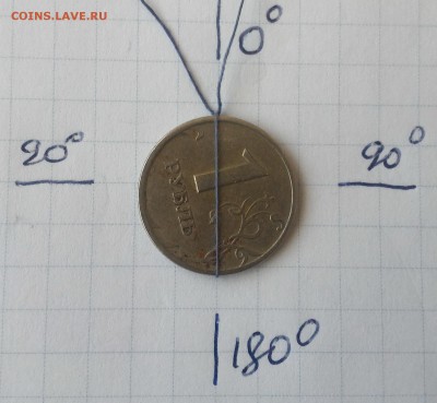 Повороты около 90 град. на 1 руб 1997 СМПД. До 08.09.16г. - 1р 1997 реверс