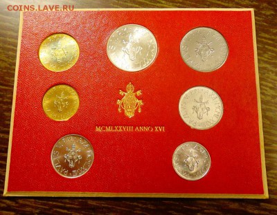 ВАТИКАН - годовой набор 1978 г. блистер до 11.09, 22.00 - Ватикан набор Anno XVI 1978