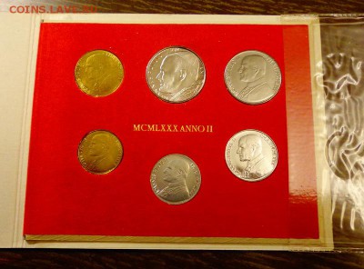 ВАТИКАН - годовой набор 1980 г. буклет до 11.09, 22.00 - Ватикан набор Anno II_1