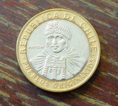 ЧИЛИ - ИНДЕЕЦ МАПУЧЕ БИМ до 11.09, 22.00 - Чили 100 песо индеец Мапуче БИМ