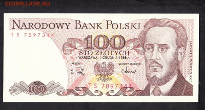 Польша 1988 100зл пресс до 07 09 - 605