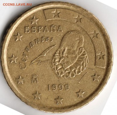Испания. 50 евроцентов 1999 г. до 24.00 11.09.16 г. - Scan-160903-0057