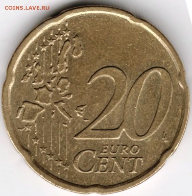 Германия. 20 евроценто 2002 D (Мюнхен) до 24.00 11.09.16 г. - Scan-160903-0029