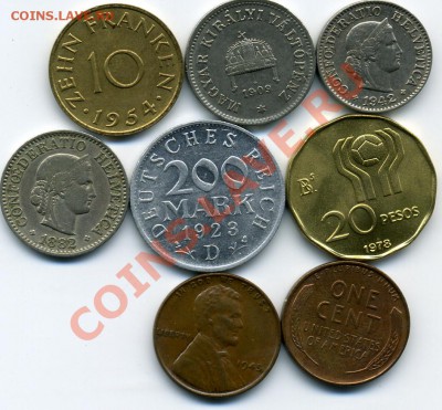 ПРОДАЮТСЯ иностранные монеты.непростые.не серебрянные. - 8 монет.JPEG