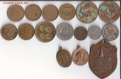 Подборка различных жетонов, 16 шт, с 1 рубля! до 11.09. - 2 002