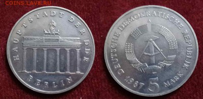 ГДР 5 марок 1987г(нечастый) до 7.09. 22-00 мск - X2UTXjbqqzk