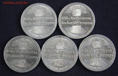 С 1 руб. ВЕЙМАРСКАЯ РЕСПУБЛИКА 50 пфеннигов 5 шт. до 11.09 - IMG_3164.JPG