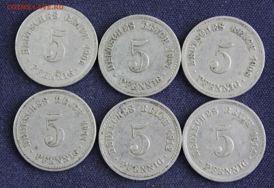 С 1 руб. КАЙЗЕРРЕЙХ 5 пфеннигов 6 штук  до 11.09 в 22-00 - IMG_3155.JPG