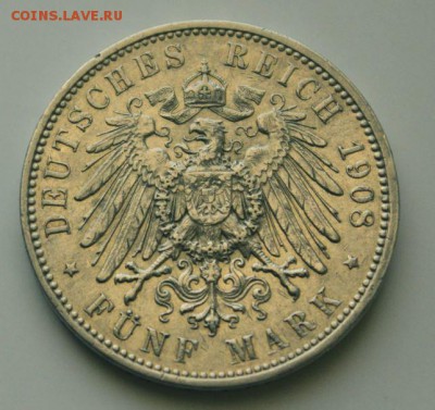 Саксония, 5 марок 1908 до 10.09.16 в 22.30 - сакс р.JPG