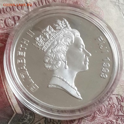 Парусник. Абель Тасман. 10 $ 1993. Фиджи. До 9.09.2016 в 22. - 20160906_163244-1