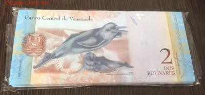 Венесуэла. 2 боливара, Корешок 100 штук. До 9.09. в 22:15. - 2