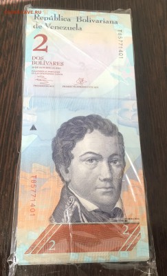 Венесуэла. 2 боливара, Корешок 100 штук. До 9.09. в 22:15. - 1