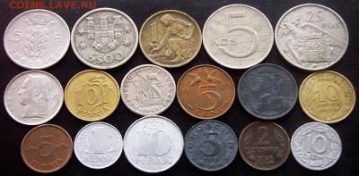 35 разных зарубежных монет не позднее 1966г; до 07.09_22.33м - 4