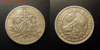 МОНЕТЫ МИРА 09-16 - Боливия – 10 сентаво (1936)
