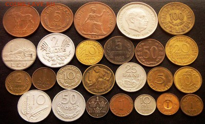 50 разных зарубежных монет не позднее 1965г; до 09.09_22.37м - 2
