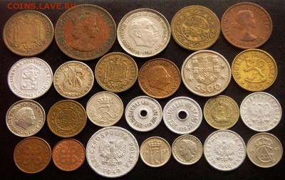 50 разных зарубежных монет не позднее 1965г; до 09.09_22.37м - 3