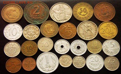 50 разных зарубежных монет не позднее 1965г; до 09.09_22.37м - 4