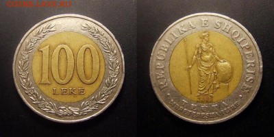 МОНЕТЫ МИРА 09-16 - Албания – 100 лек (2000) «Теута (Тевта) – иллирийская царица»