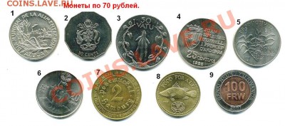ПРОДАЮ Иностранные монеты "FAO" и не только. - 70 рублей (аверс)
