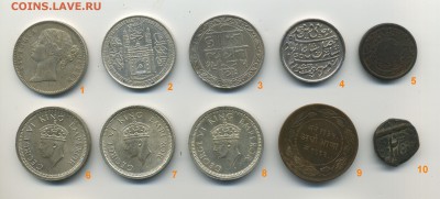 Старая Индия (в основном серебро) на десятки биметалл - Обмен-Индия-2