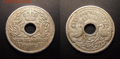 МОНЕТЫ МИРА 09-16 - Нидерландская Индия – 5 центов (1913)