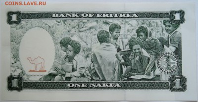 ЭРИТРЕЯ - 1 накфа 1997 г. пресс до 18.09 в 22:00 - DSCN7652