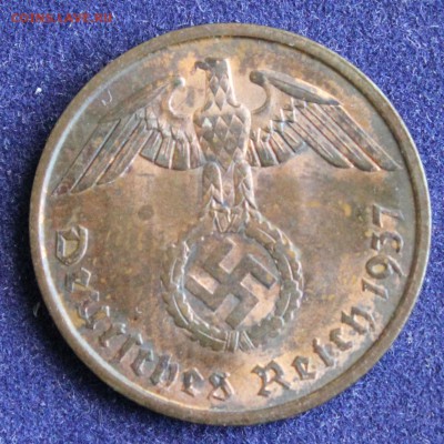 С 1 руб. III-й РЕЙХ 2 пфеннига 1937г. "А" до 18.09 в 22-00 - IMG_3223.JPG