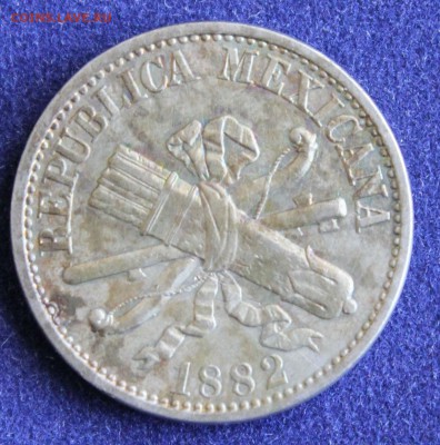С 1 руб. МЕКСИКА  5 сентаво 1882г. ИНТЕРЕСНАЯ до 18.09 в 22 - IMG_3186.JPG