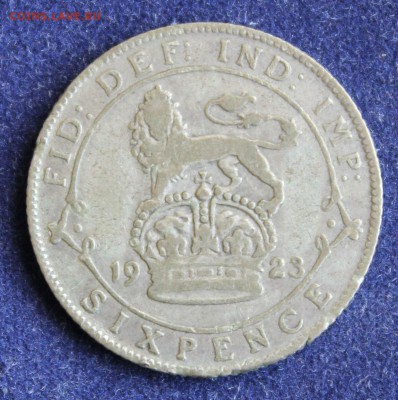 С 1 руб. БРИТАНИЯ 6 пенсов  1923г. ГЕОРГ-V до 18.09 в 22-00 - IMG_3321.JPG