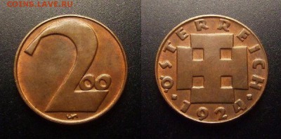МОНЕТЫ МИРА 09-16 - Австрия – 200 крон (1924) (XF)