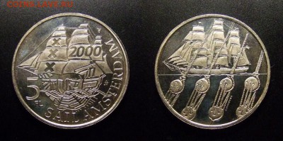 МОНЕТЫ МИРА 09-16 - Нидерланды – 5 флоринов (2000) «Паруса Амстердама» №1