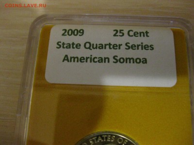 АМЕРИКА,25 центов 2009г(American Somoa)!до 15.09.2016 - IMG_6238.JPG
