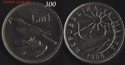 Мальта 1 лира 1986 до 22:00мск 19.09.16 - Мальта 1 лира-1986