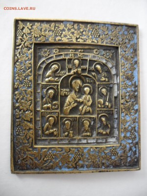 Иконка бронза 10 на 11,5 см, 1 эмаль. - SAM_5495.JPG
