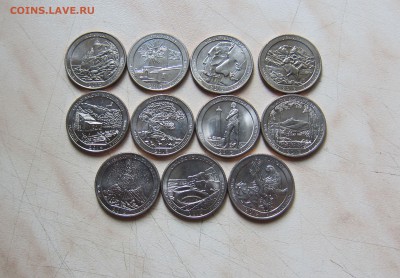 25ц. ПАРКИ США, ДВОР S №11-21 (BU, 11шт. ) 15.09. 22-00мск - S11-21_1