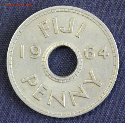 С 1 руб. БРИТ.ФИДЖИ пенни 1964г. С ДЫРОЧКОЙ до 19.09 в 22-00 - IMG_3105.JPG