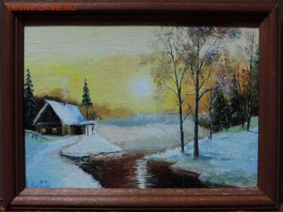 КАРТИНА "У лесной Заимки" холст,масло. Низкий старт - DSCN3891
